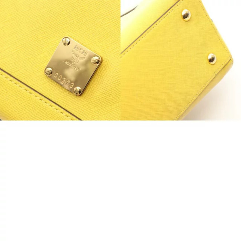 Mcm Leather Handbag Yellow - Picture 10 of 10